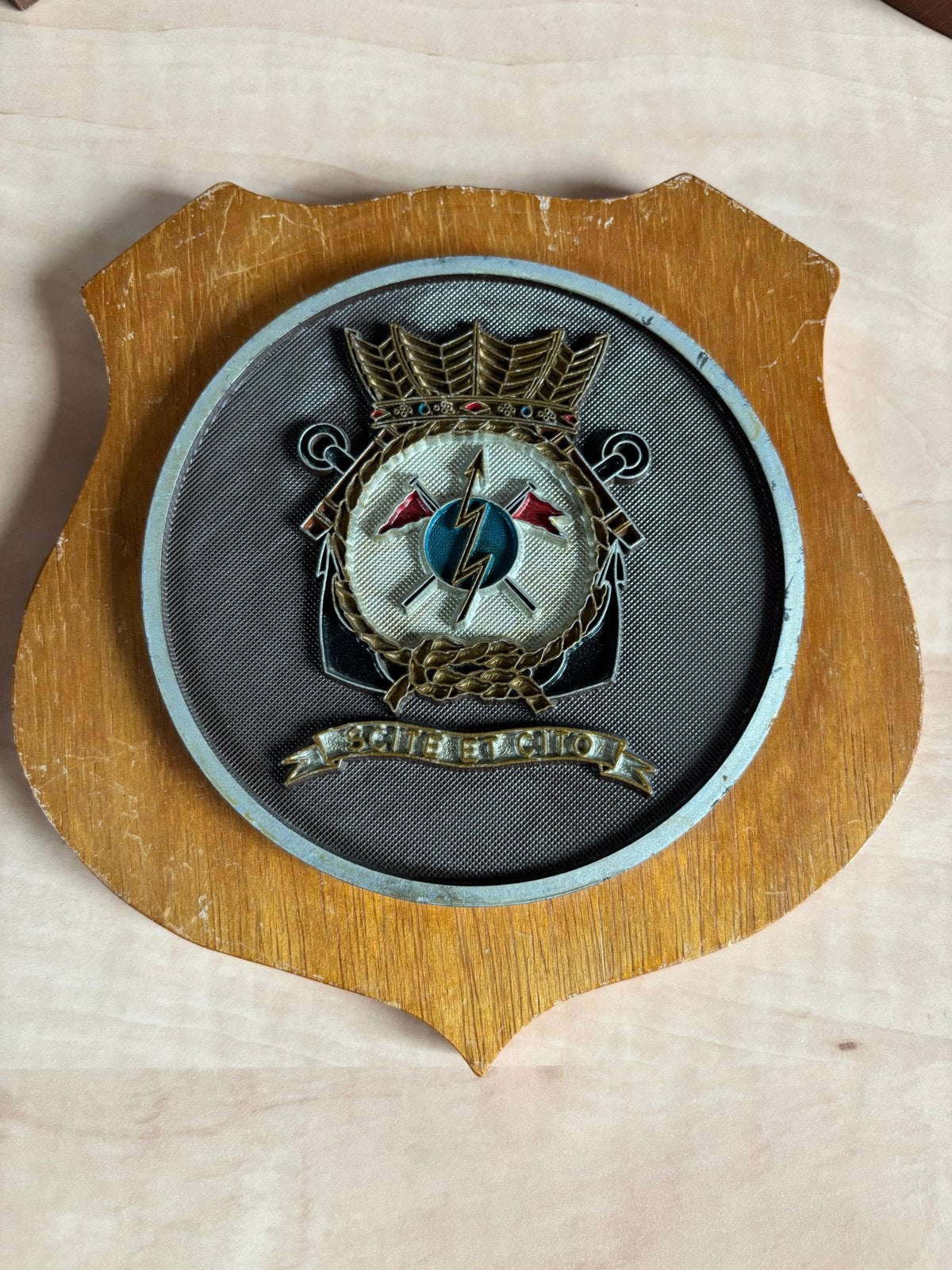 Schildje Marine Verbindingsschool, Verzenden, Marine, Nederland, Embleem of Badge