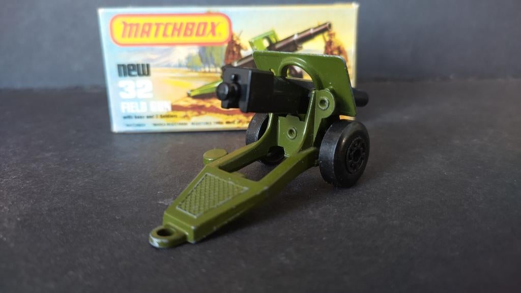 Matchbox Superfast Sp Gun with original box Pol, Auto, ., Ophalen of Verzenden, Matchbox