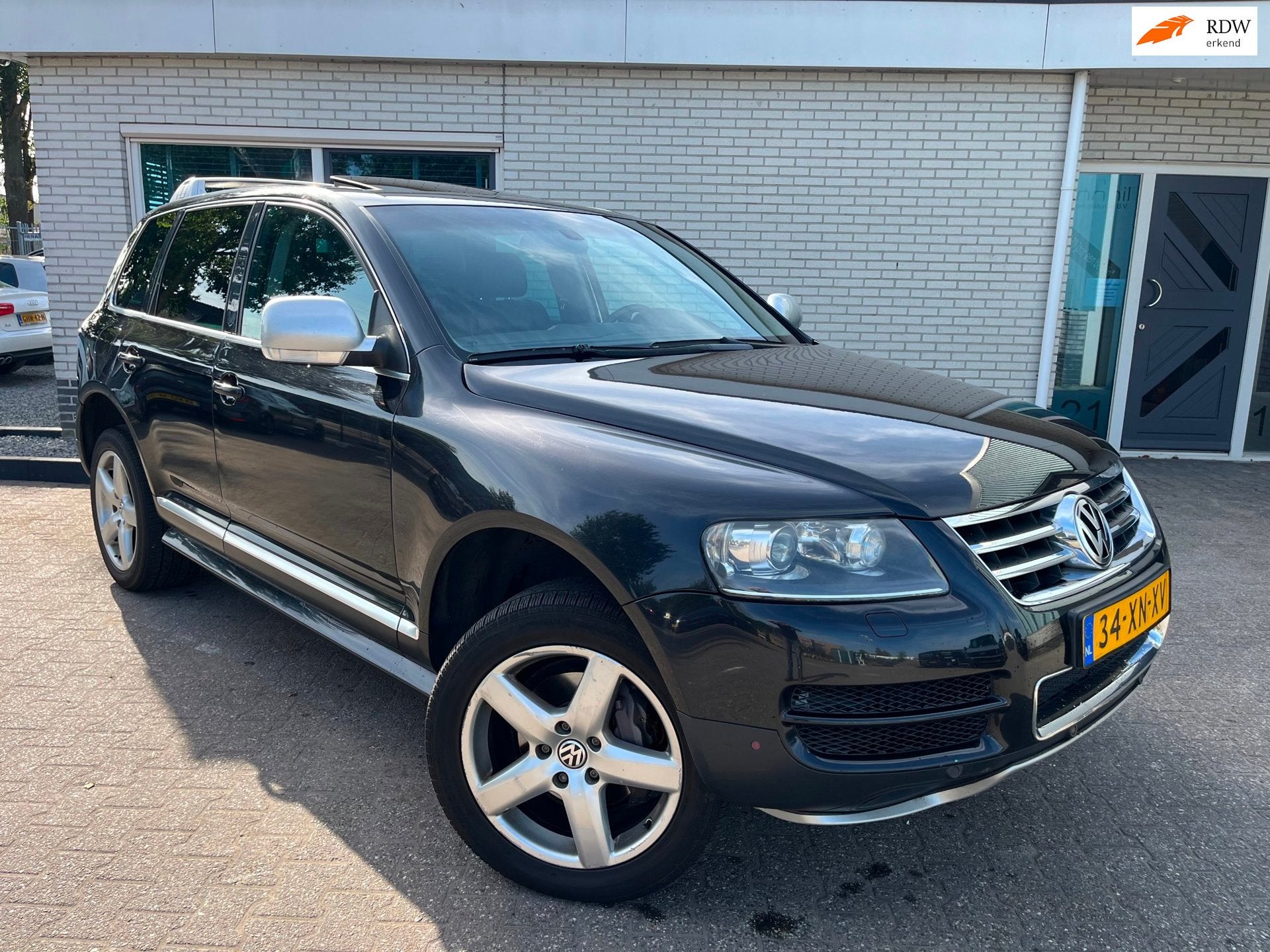 Volkswagen Touareg 3.0 V6 TDI Highline|Stoelver|Leder|Schuif, Auto's, Gebruikt, Zwart, Zwart, Leder