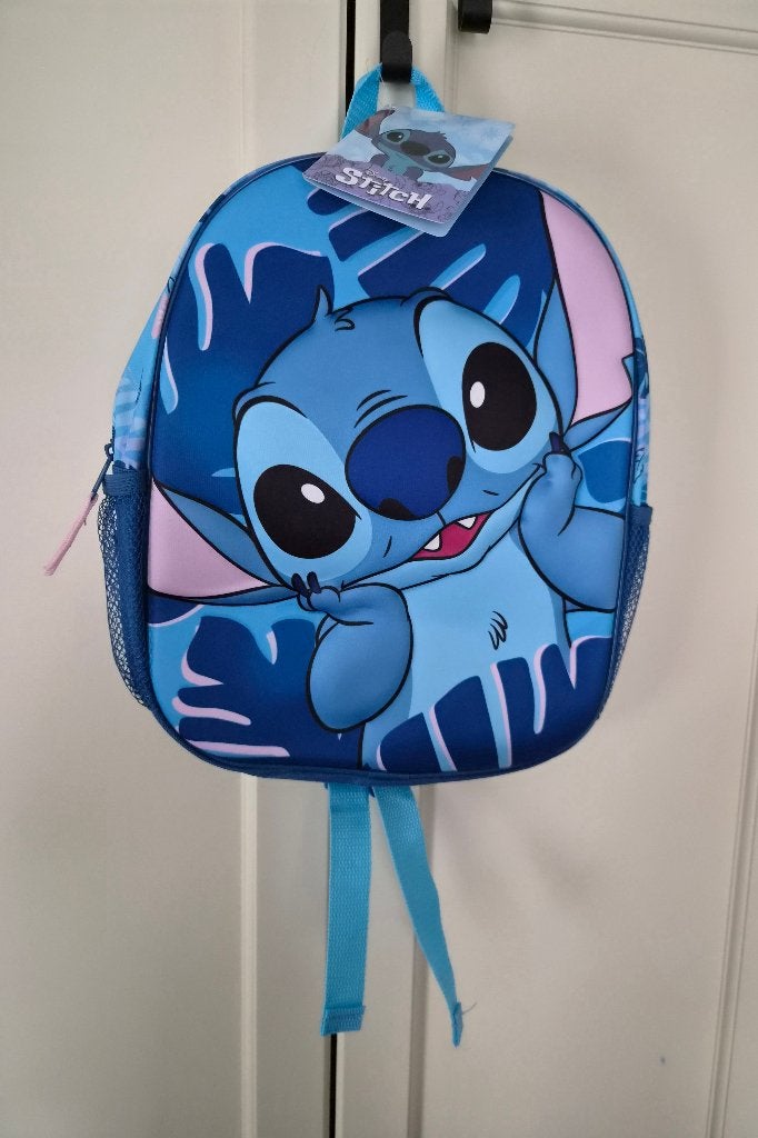 Nieuw! Stitch rugzak, 3D, blauw, 35 x 25 x 10 cm, Sieraden, Tassen en Uiterlijk, Nieuw, Ophalen of Verzenden, 30 tot 40 cm, Minder dan 30 cm