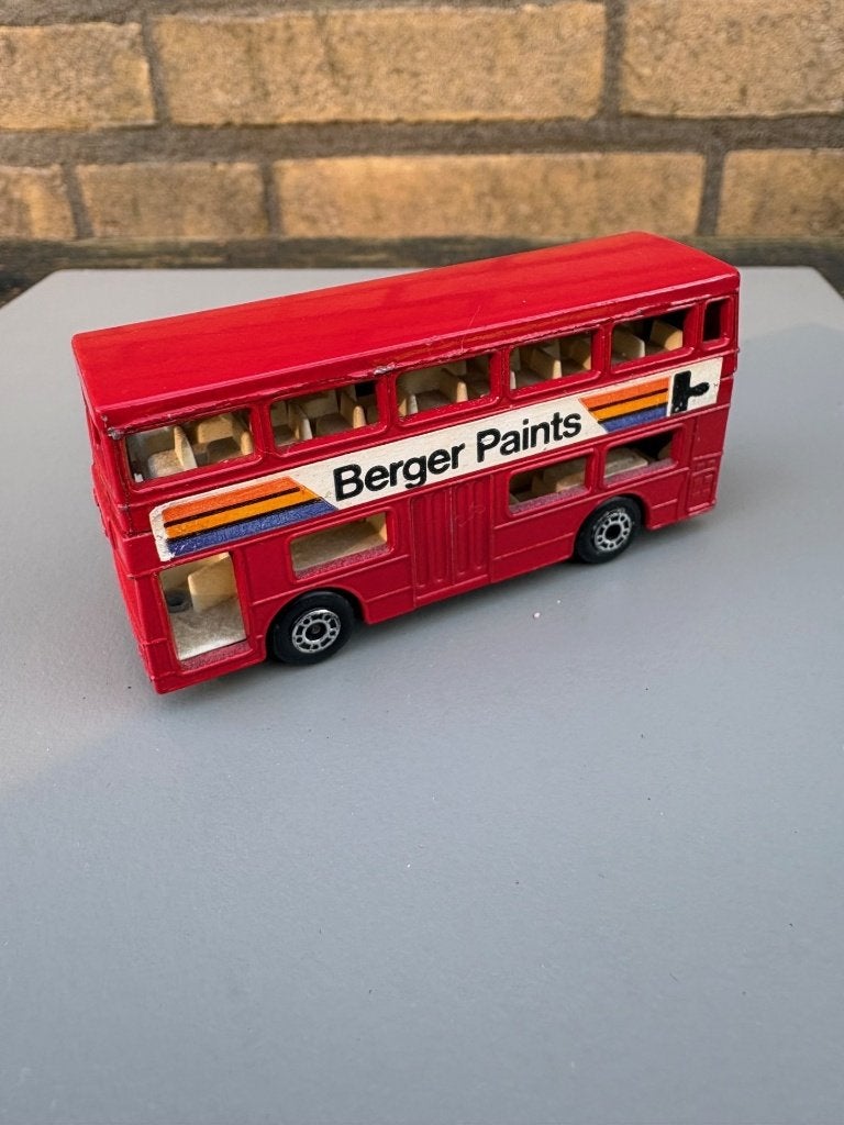 Matchbox No 17 The Londener BERGER PAINTS dubbeldekker, Ophalen of Verzenden, Zo goed als nieuw, Auto