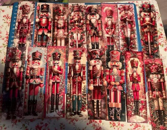 Kerst, kaartjes, notenkraker 16 stuks, Ophalen of Verzenden, Nieuw