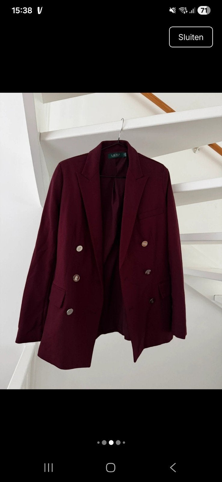 Ralph Lauren Blazer - Nieuw - Maat S, Nieuw, Ophalen of Verzenden, Maat 36 (S), Rood