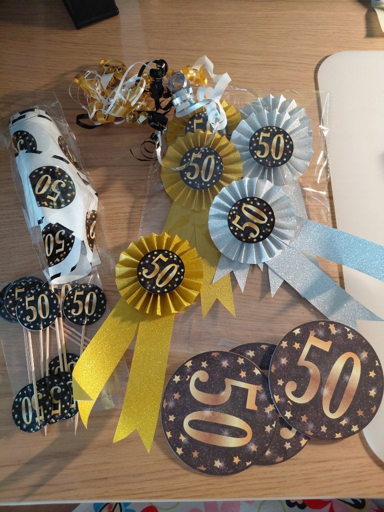 artikelen voor 50 jaar abraham / sarah, Ophalen of Verzenden, Nieuw, Versiering, Abraham of Sarah