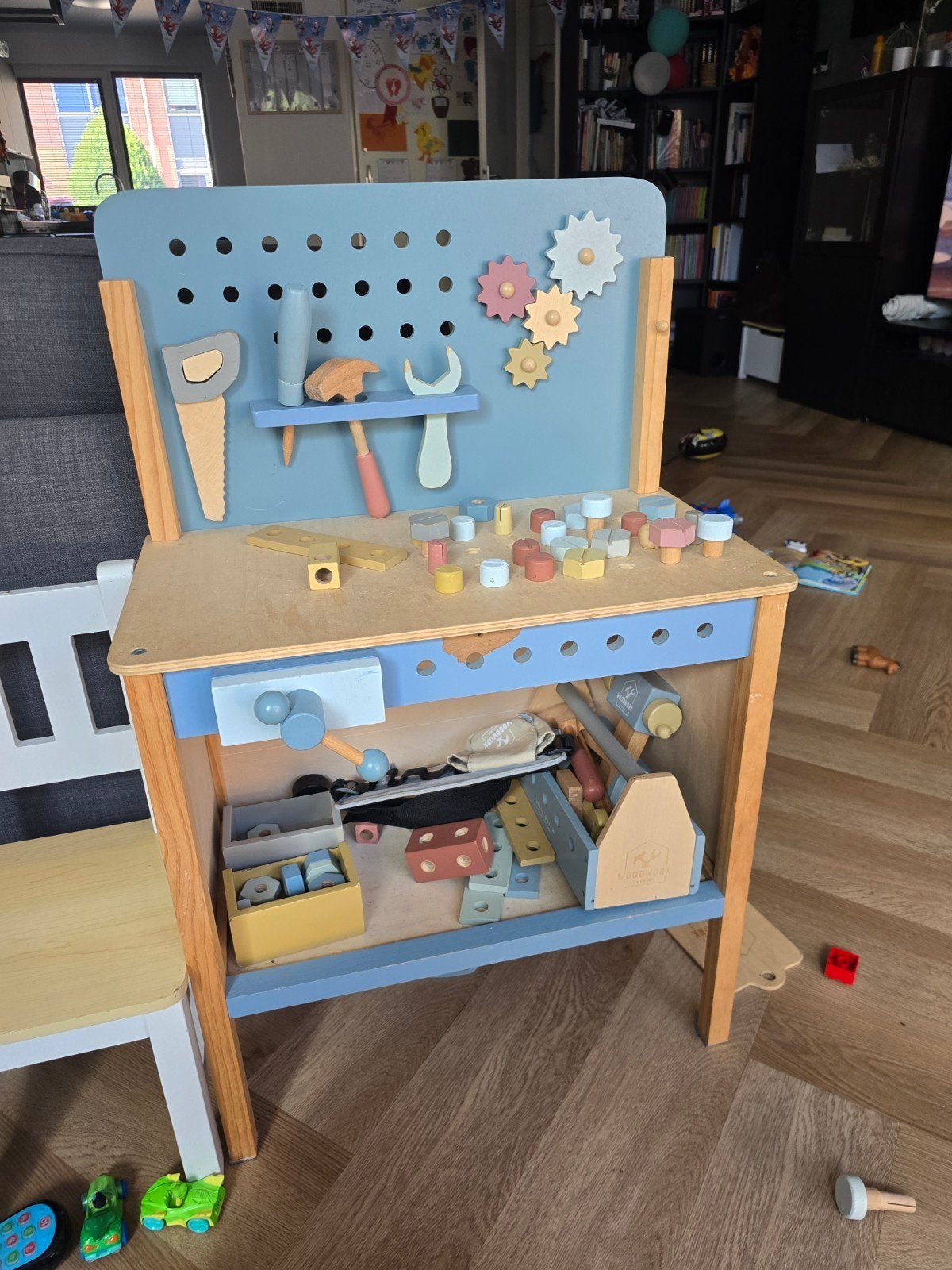 Little Dutch Houten werkbank voor kinderen met accessoires, Kinderen en Baby's, Ophalen of Verzenden, Gebruikt, Meubelstuk of Keukentje