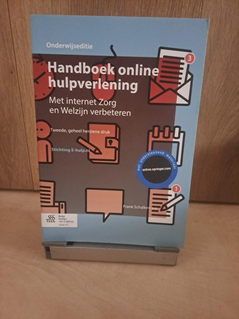 Handboek online hulpverlening - Onderwijsaditie, Frank Schalken, Zo goed als nieuw, Gamma, HBO