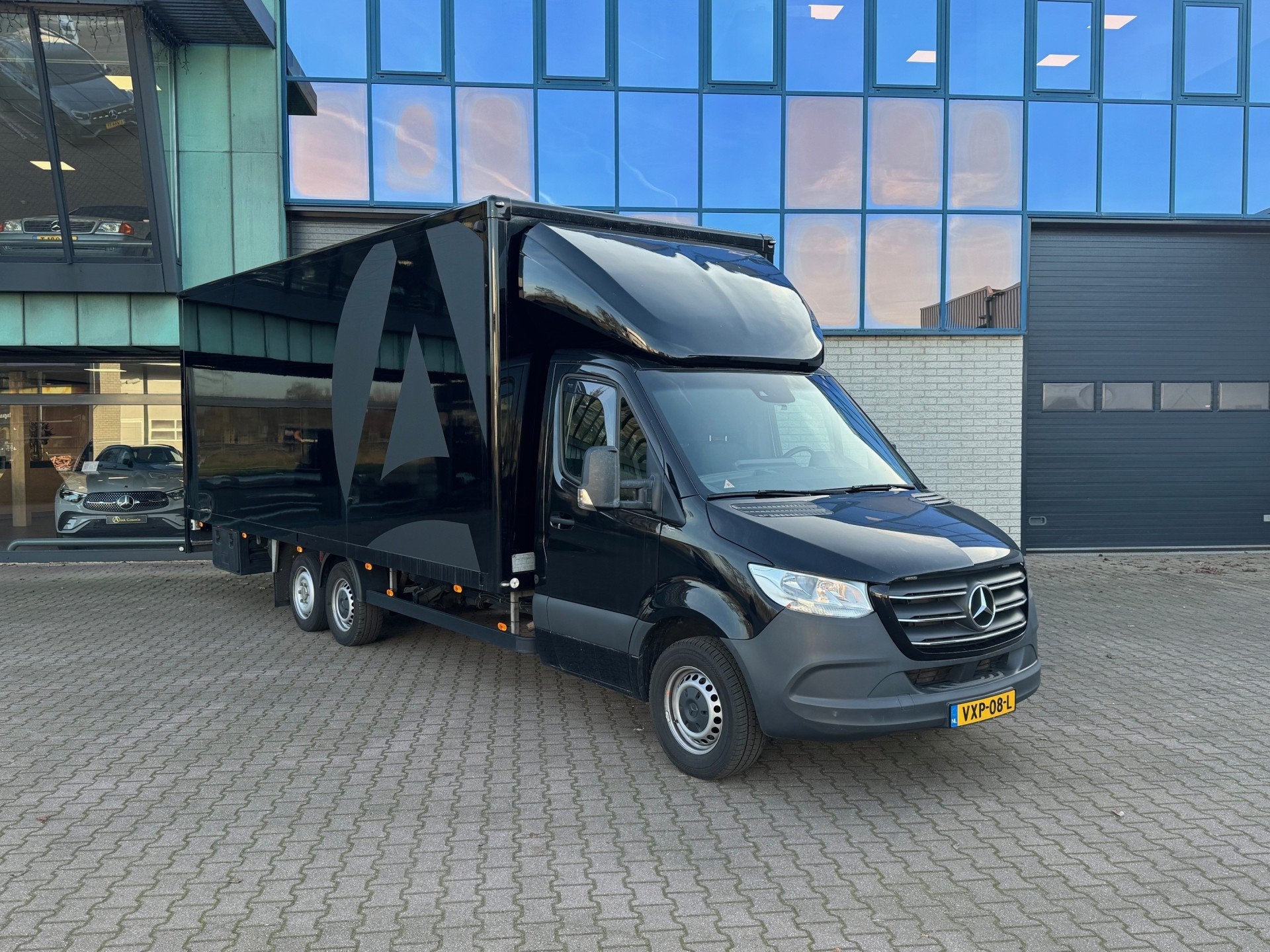 Mercedes-Benz Sprinter 319 CDI Gesloten Clixtar Oplegger 630, Automaat, 12 maanden, Gebruikt, Zwart
