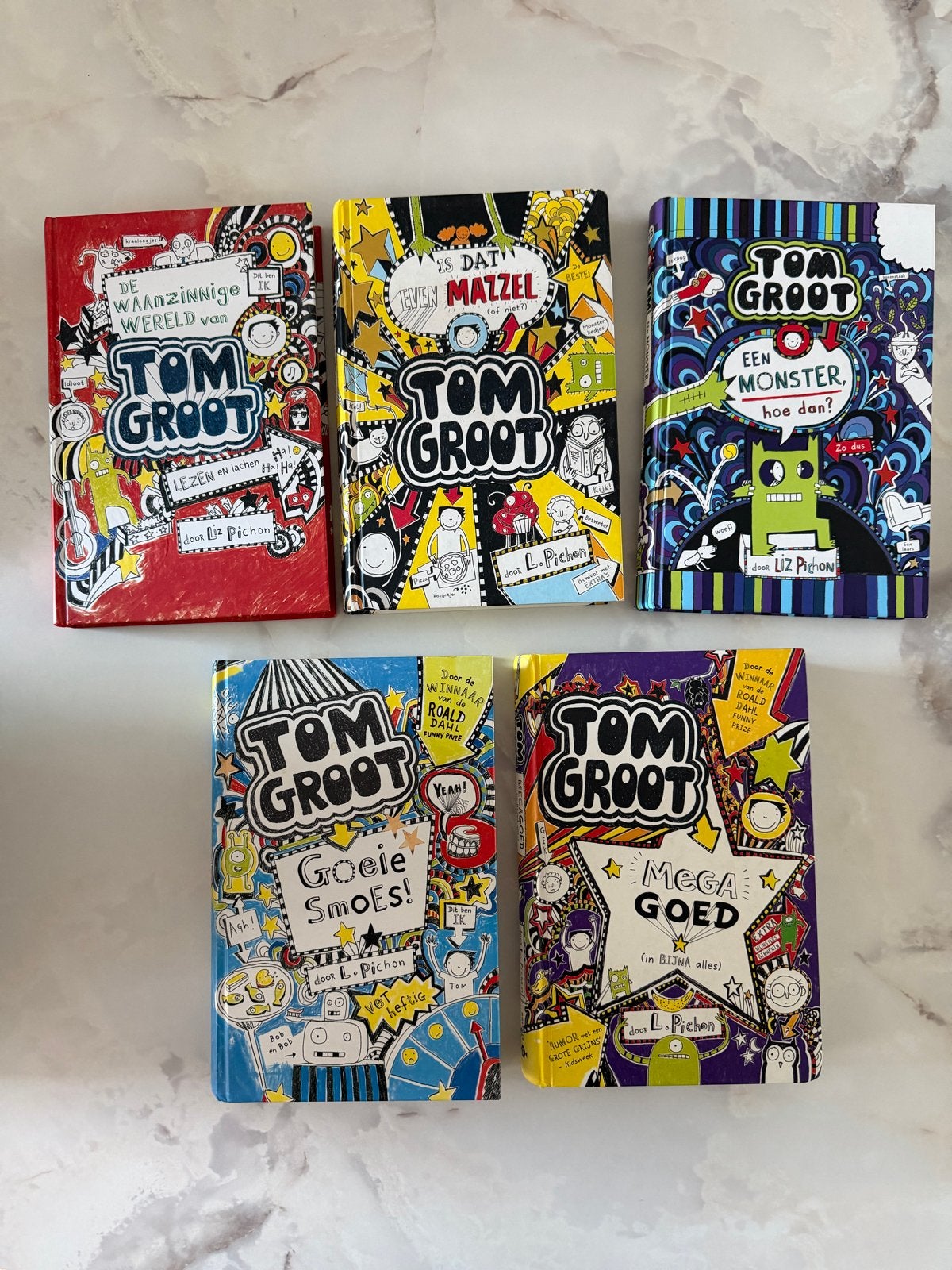 Tom Groot boeken deel 1, 2, 5, 7 en 15, Boeken, Ophalen of Verzenden, Zo goed als nieuw, Fictie