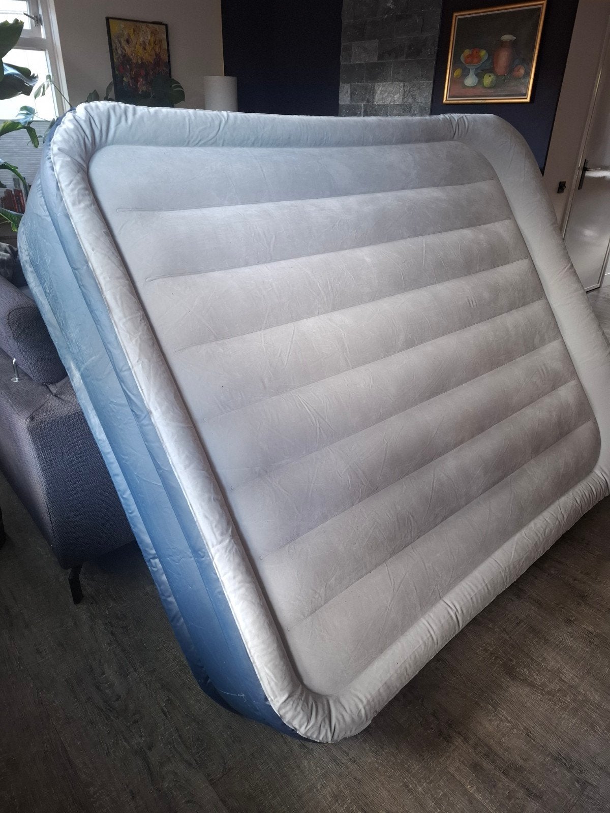 Intex Luchtbed 2-persoons met ingebouwde pomp, Ophalen of Verzenden, Ingebouwde pomp, Gebruikt, 2-persoons