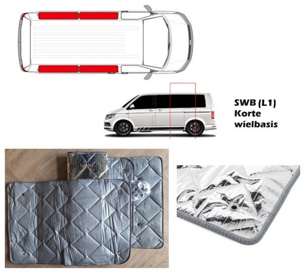 Raamisolatie VW T5 of T6 woonruimte Korte wielbasis vanaf BJ, Buurserstraat 15 A, 7481 EG,Haaksbergen, Ophalen of Verzenden, Info@123CamperOnderdelen.nl