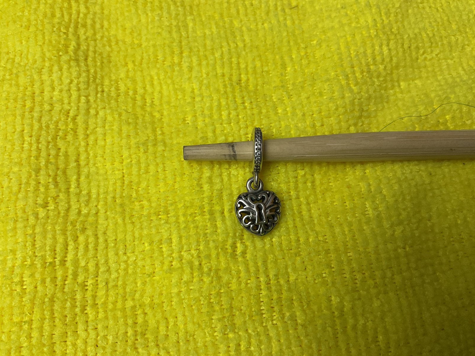 Pandora hangend  Hartje, Ophalen of Verzenden, Zo goed als nieuw, Zilver, Pandora