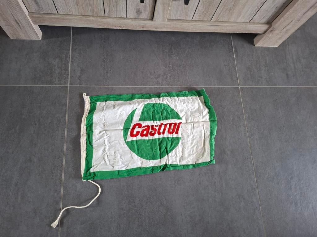 Castrol vlag, Ophalen of Verzenden, Zo goed als nieuw, Reclamebord