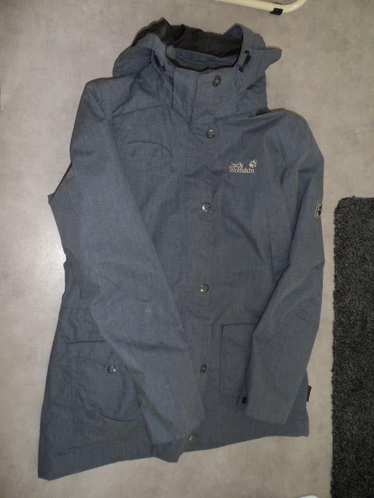 Middelgrijze Jack Wolfskin damesjas maat L, Maat 38/40 (M), Ophalen of Verzenden, Jack Wolfskin, Grijs