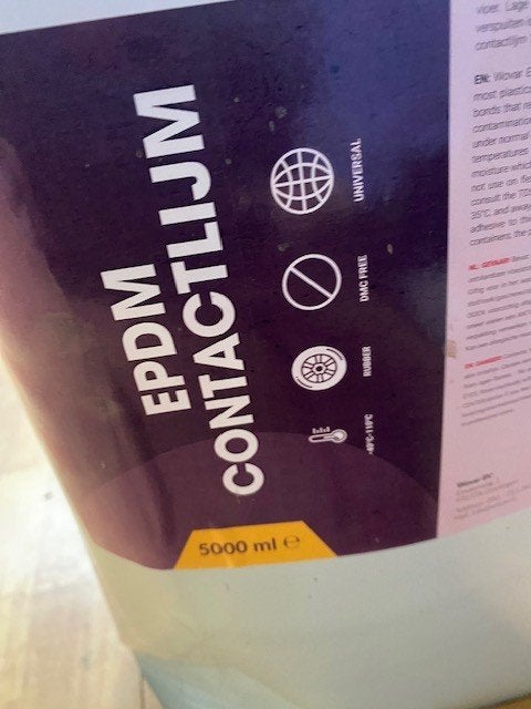 hechtlijm voor EPDM 5000 ml, Doe-het-zelf en Verbouw, Dakpannen en Dakbedekking, Ophalen, Overige materialen, Zwart, Overige typen