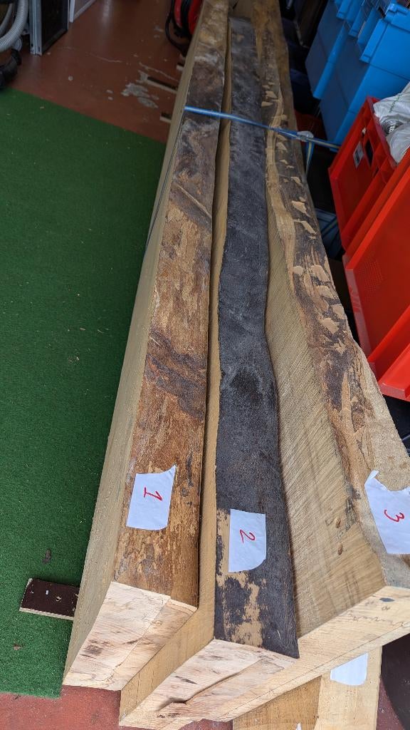 Gezaagde houten planken 8,5 & 10cm dik voor DIY project, Ophalen, Plank, Overige houtsoorten, 50 mm of meer