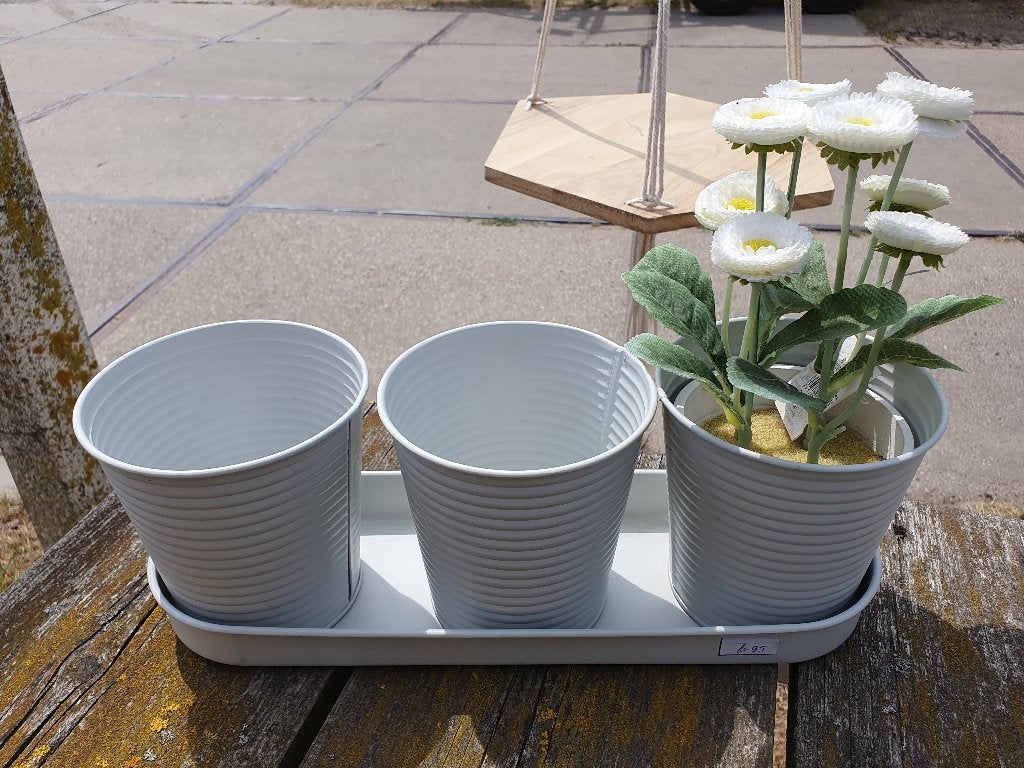 Bloempotten op schaal, *, *, Rond, Nieuw