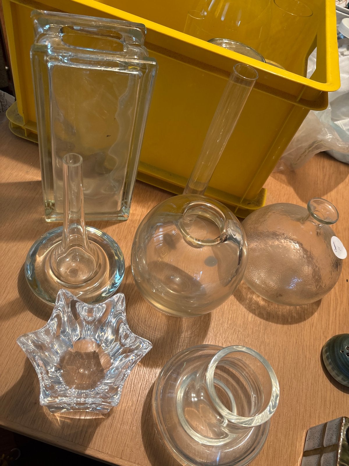 Diverse glazen vazen en decoratie, Ophalen of Verzenden