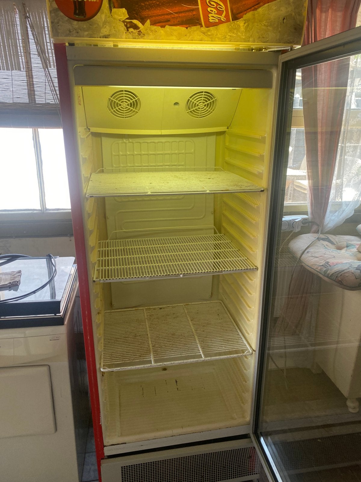 Grote Coca Cola koelkast, Witgoed en Apparatuur, Koelkasten en IJskasten, Ophalen, 200 liter of meer, 60 cm of meer, 160 cm of meer