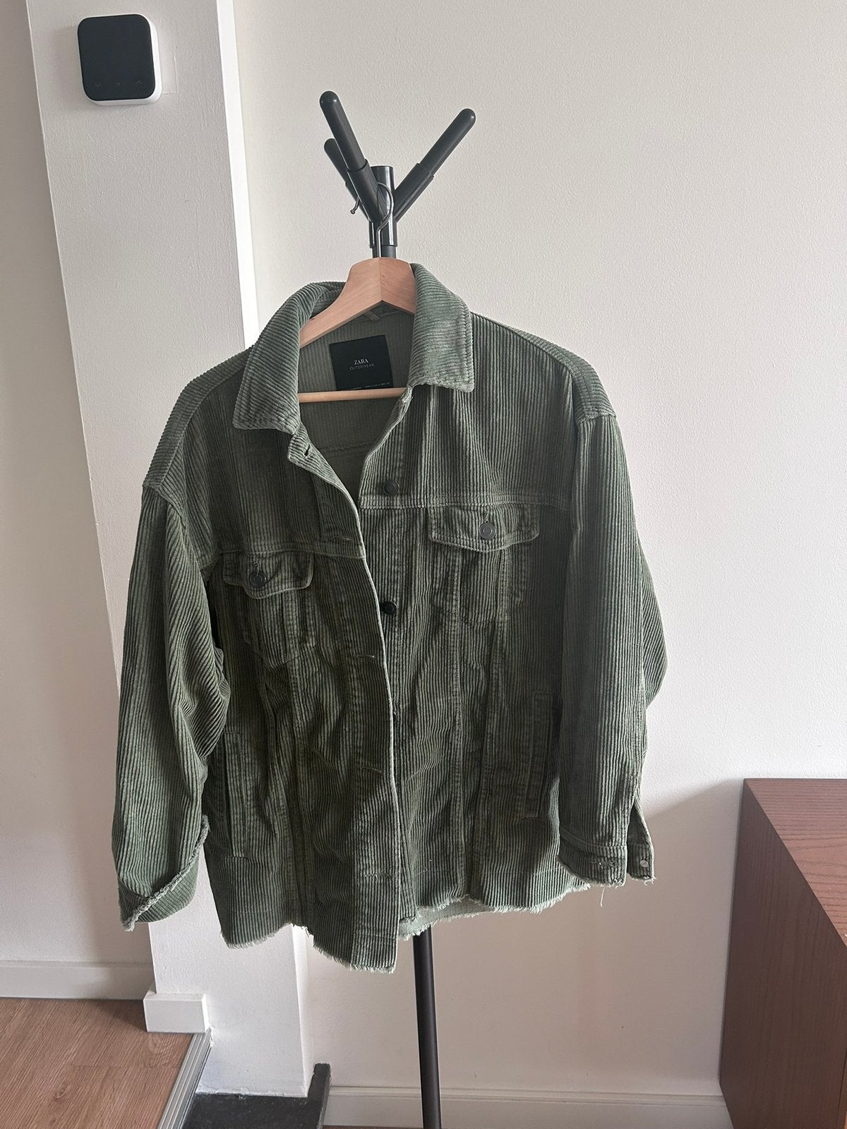 Oversized rib jasje maat S Zara, Kleding | Dames, Ophalen of Verzenden, Zo goed als nieuw, Maat 38/40 (M), Groen