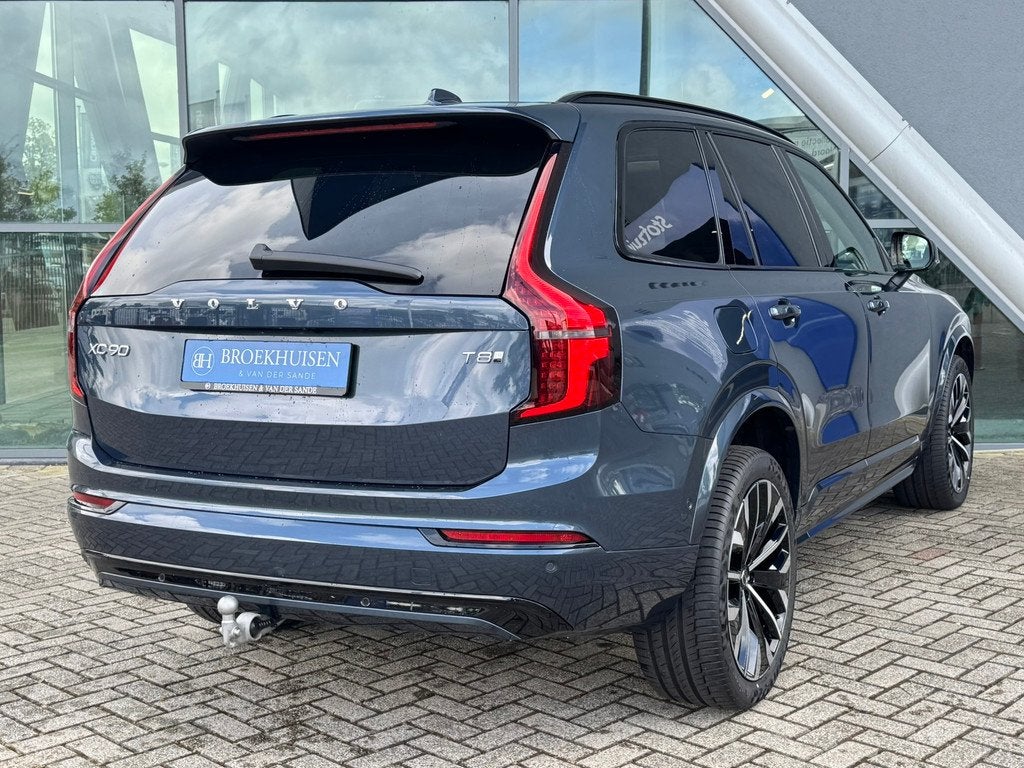 Volvo XC90 2.0 T8 Plug-in hybrid AWD Ultra Dark 455pk Luchtv, Adaptive Cruise Control, Gebruikt, Zwart, 4 cilinders
