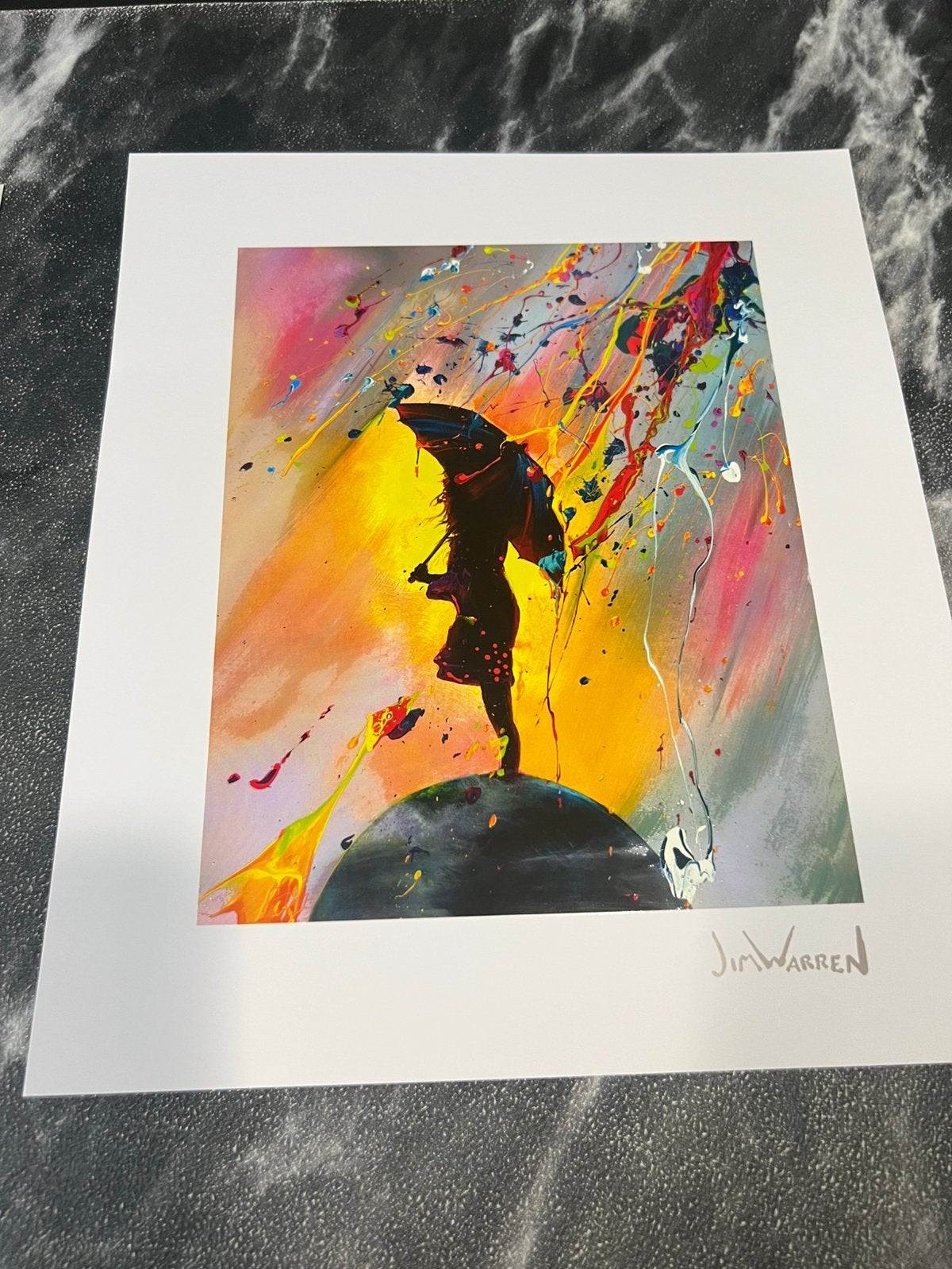Lithograph Jim Warren Top of The world, Ophalen of Verzenden