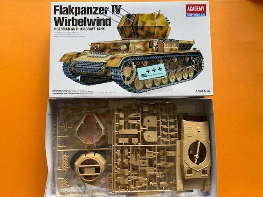 Academy Flakpanzer IV Wirbelwind	1/35, Hobby en Vrije tijd, Modelbouw | Auto's en Voertuigen, Ophalen of Verzenden, Nieuw, 1:32 tot 1:50