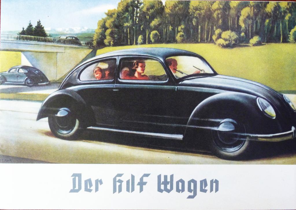 Folder KDF- WAGEN 1938 (Volkswagen Bril Kever) REPRINT, Ophalen of Verzenden, Nieuw, Volkswagen