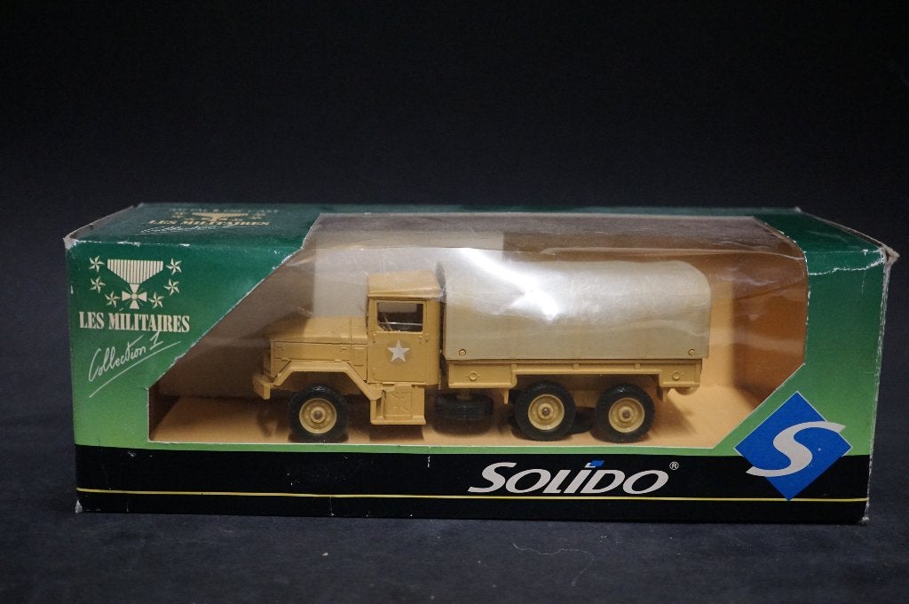 Solido M34 Kaiser jeep militaire vrachtwagen - 1/50 - TOP, Ophalen of Verzenden, Bus of Vrachtwagen, Overige merken