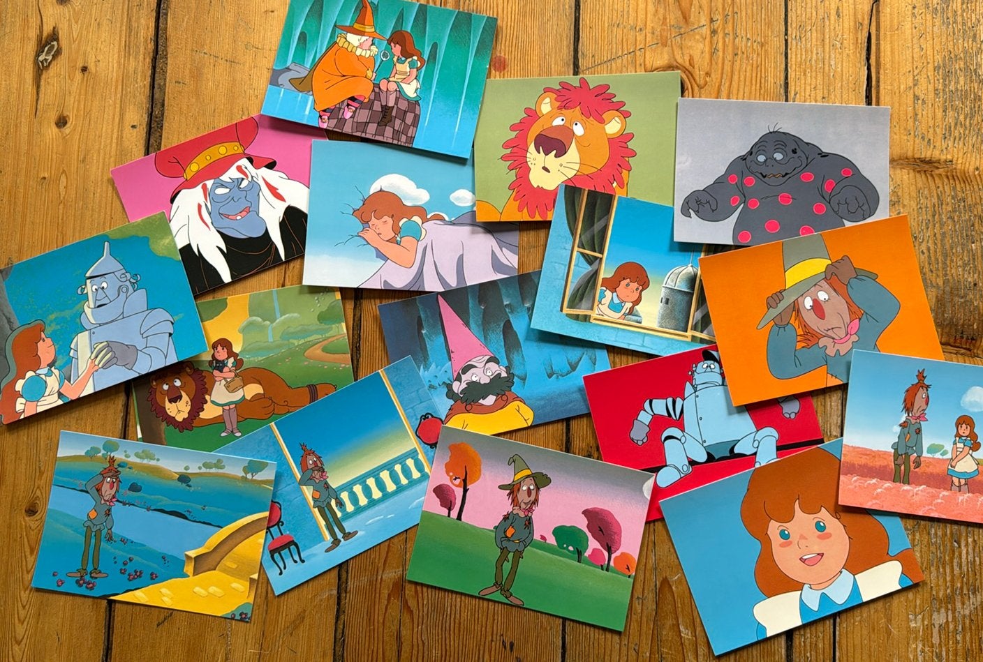 Zeer zeldzame set Tovenaar van Oz wenskaarten (16 stuks), Ophalen of Verzenden, 1980 tot heden, Ongelopen, Cultuur en Media