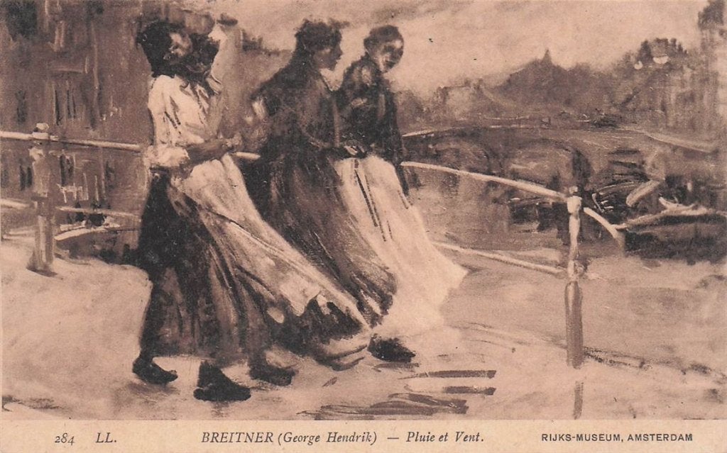 703-298-023 Breitner Pluie et Vent Rijks-Museum Amsterdam, Verzenden, Voor 1920, Noord-Holland