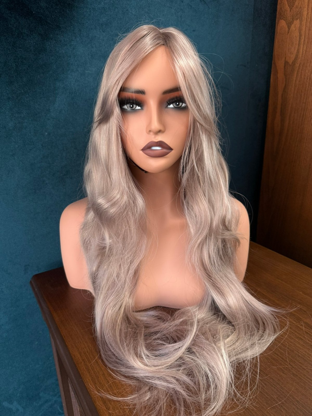 Pruik met mannequin 100% echt haar, Ophalen, Nieuw, Pruik of Haarverlenging