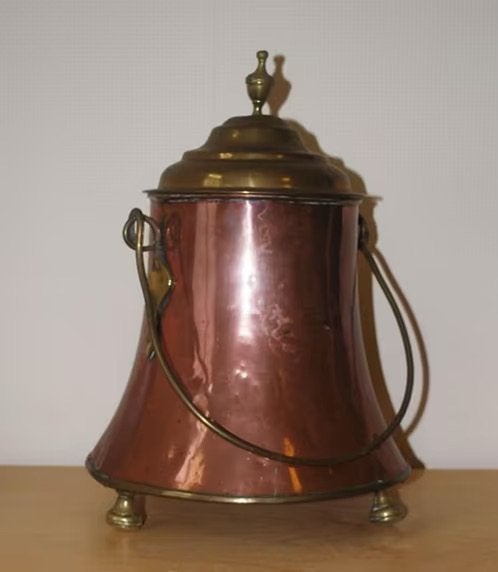 Antieke koperen doofpot, Ophalen of Verzenden, Koper