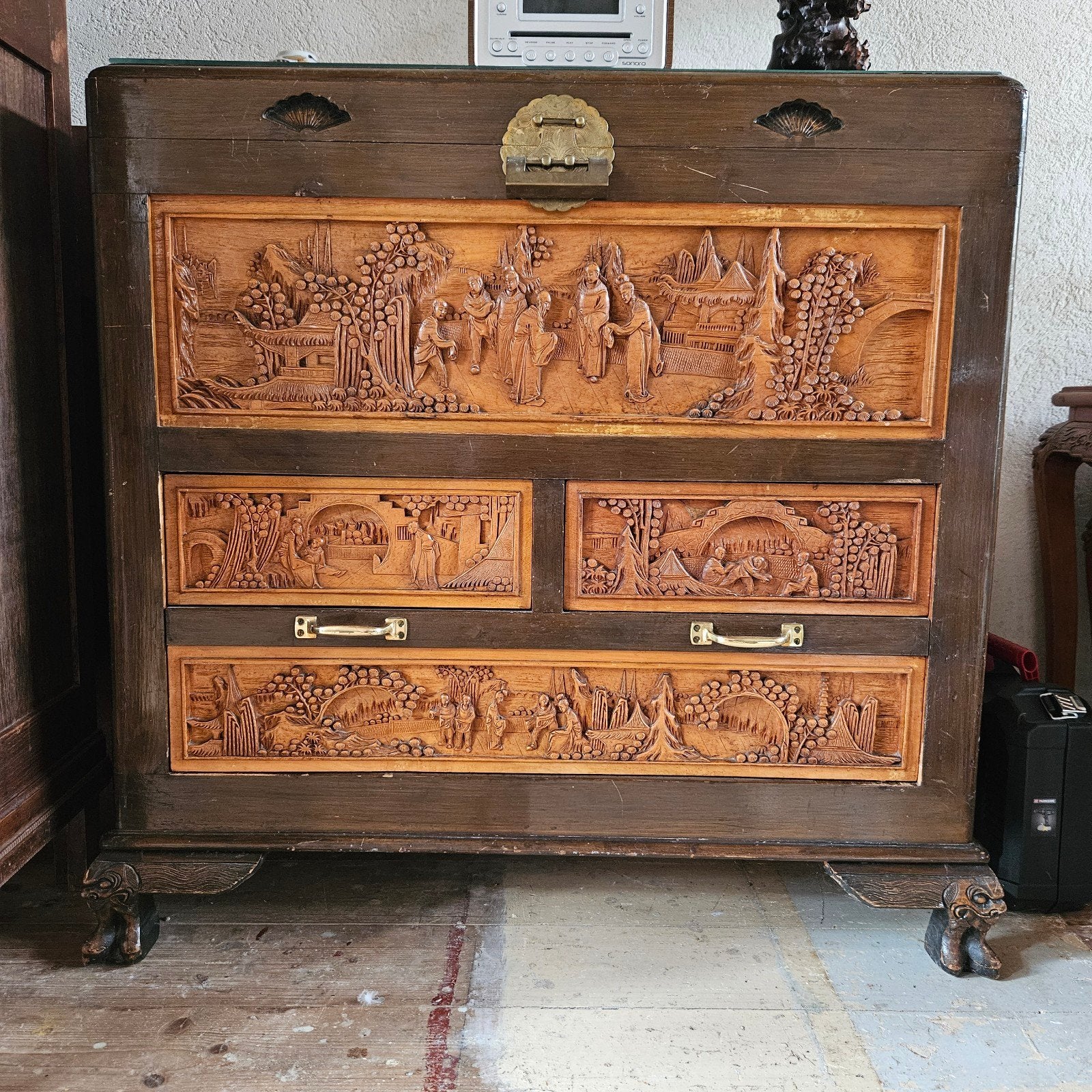 chinese kast, Ophalen, Gebruikt, 1 of 2 laden, 50 tot 100 cm