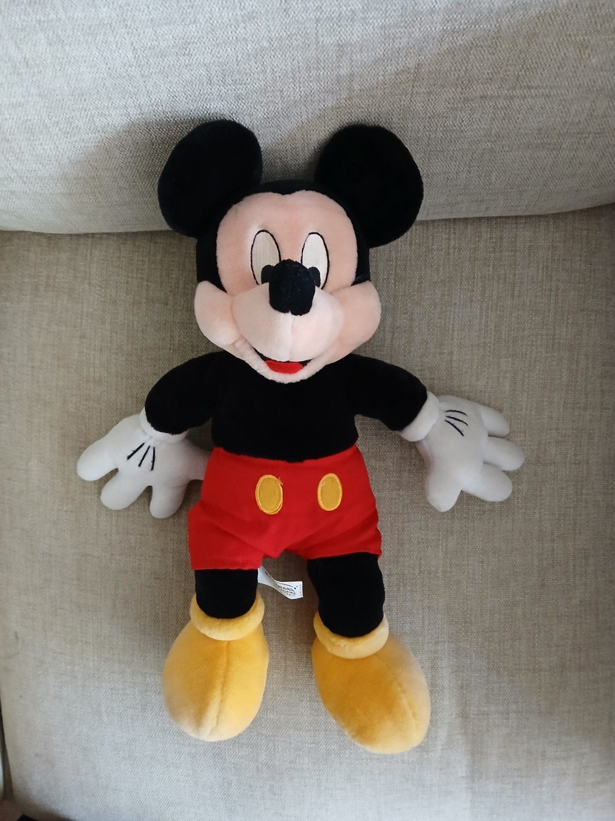 Disneyland Paris Knuffel Mickey Mouse 45 cm., Gebruikt, Disney, Overige typen, Ophalen of Verzenden