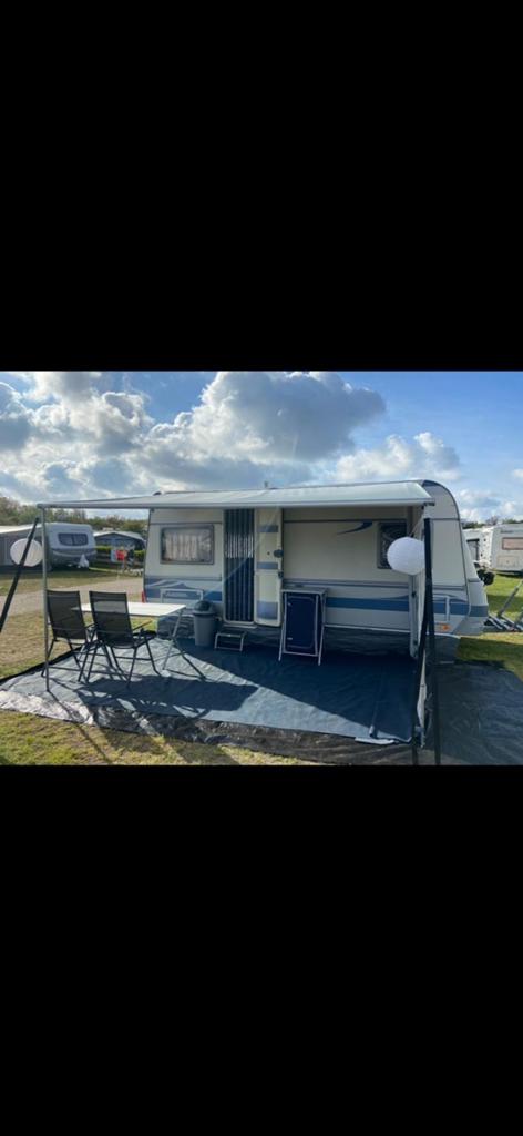 Thule Omnistore  zakluifel 400cm met zijwand en schaduwdoek, Caravans en Kamperen, Caravan accessoires, Ophalen of Verzenden, Gebruikt