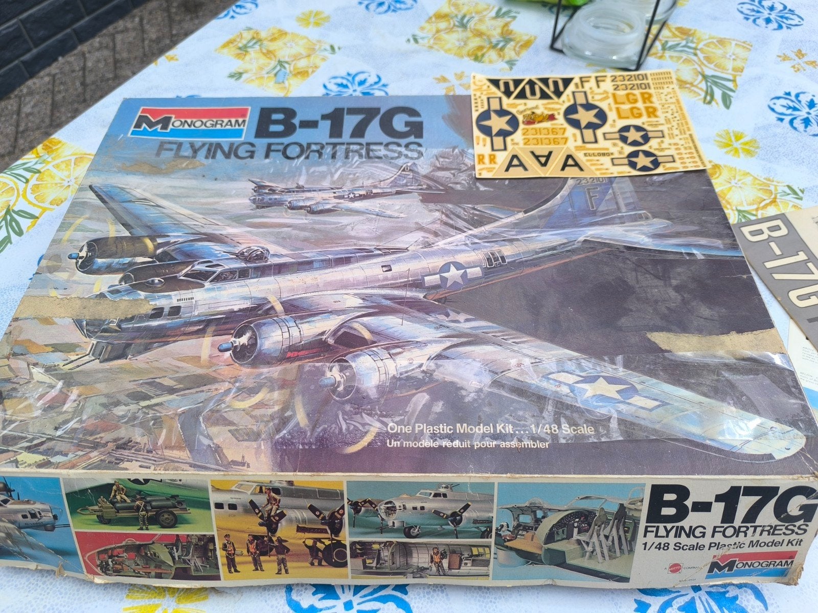 Monogram B-17G Flying Fortress 1/48 – Vintage modelbouwkit, Hobby en Vrije tijd, Ophalen of Verzenden, Zo goed als nieuw, Groter dan 1:72