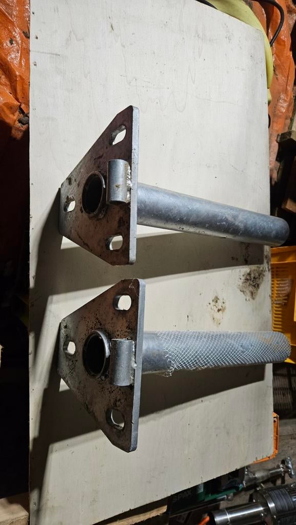 2x kantelvoet voor vlaggenmast /kantelanker vlaggenmast 50mm, Ophalen of Verzenden, Nieuw