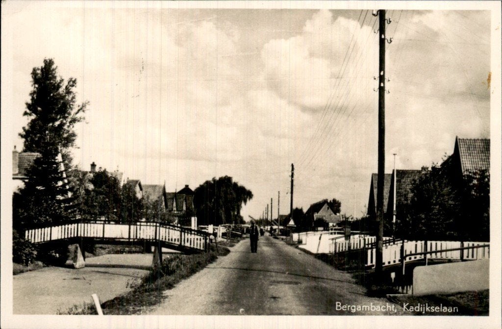 Bergambacht - Kadijkselaan - Brug, Ophalen of Verzenden, 1960 tot 1980, Gelopen, Zuid-Holland