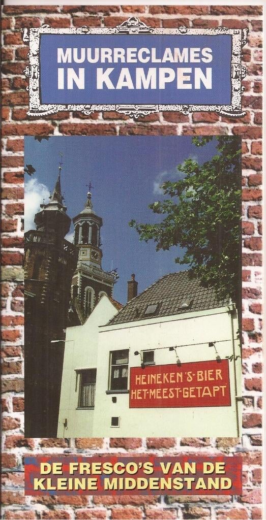 Adema, Cor - Muurreclames in Kampen, 20e eeuw of later, Cor Adema, Ophalen of Verzenden, Zo goed als nieuw