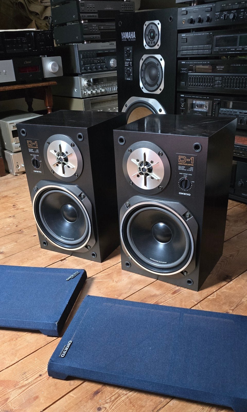 Onkyo D-1 Boekenplank Luidsprekers - Vintage Geluid, Ophalen, Gebruikt, 60 tot 120 watt, Onkyo