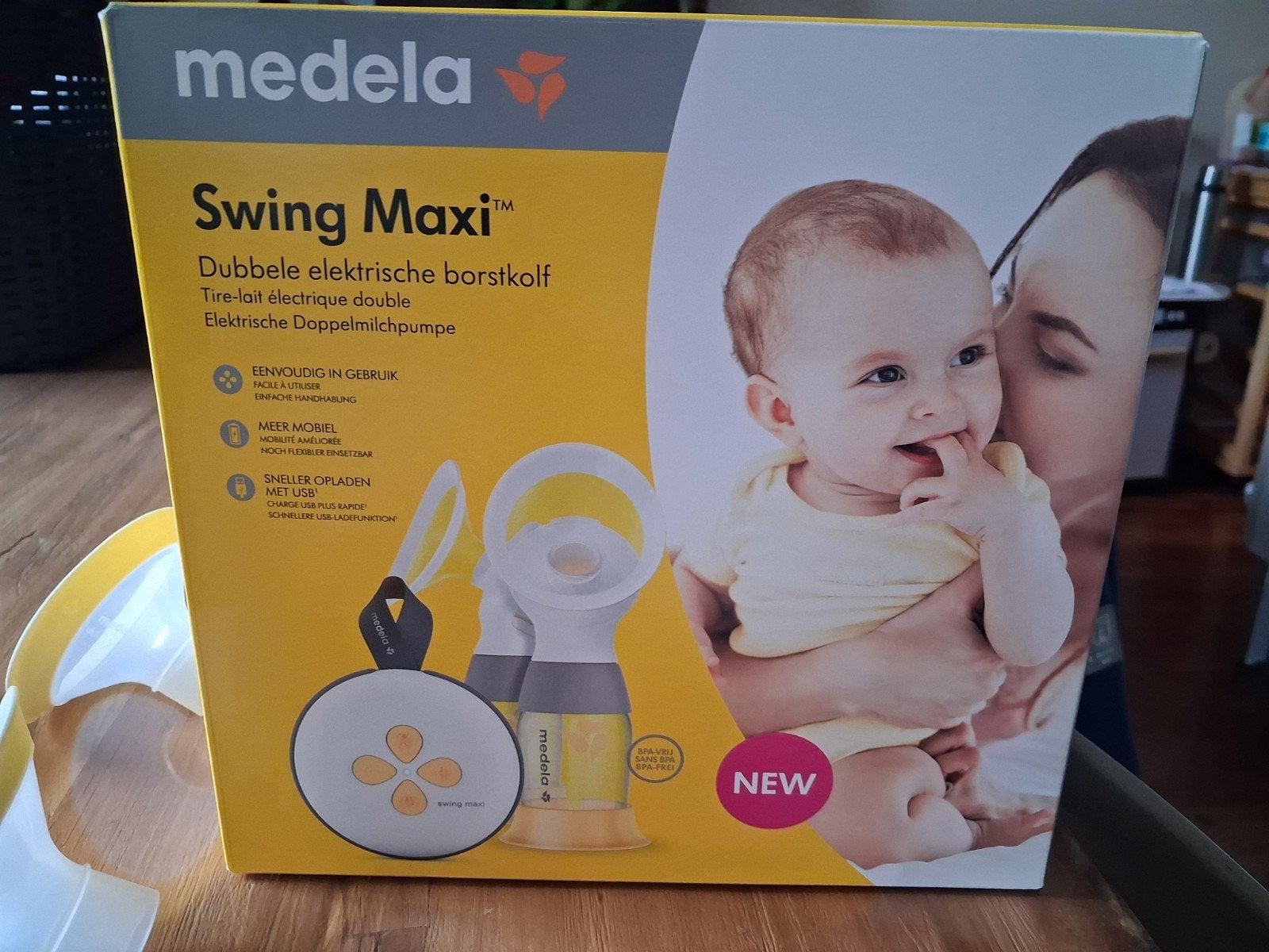 Medela Swing Maxi Dubbele Elektrische Borstkolf, Ophalen of Verzenden, Gebruikt