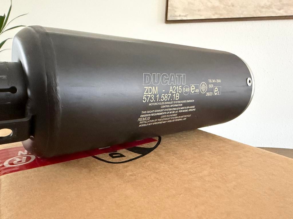 Ducati Scrambler originele uitlaatdemper (2023+), Ophalen of Verzenden, Nieuw