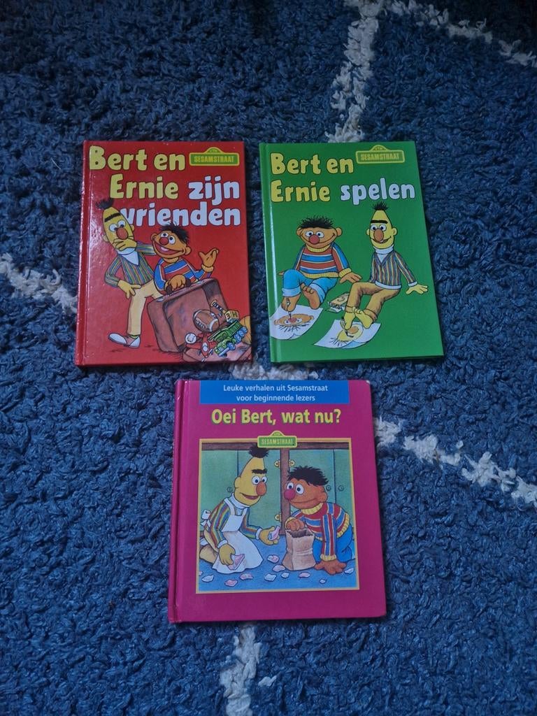 3x Bert en Ernie boeken - Sesamstraat leesplezier, Ophalen of Verzenden, Gelezen, Diverse auteurs, Fictie algemeen