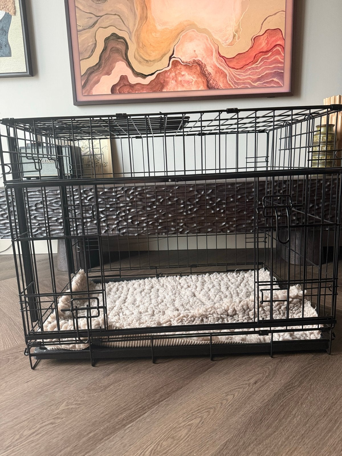 Adori hondenbench zwart met 2 schuifdeuren 76x53x61, Ophalen of Verzenden, Nieuw