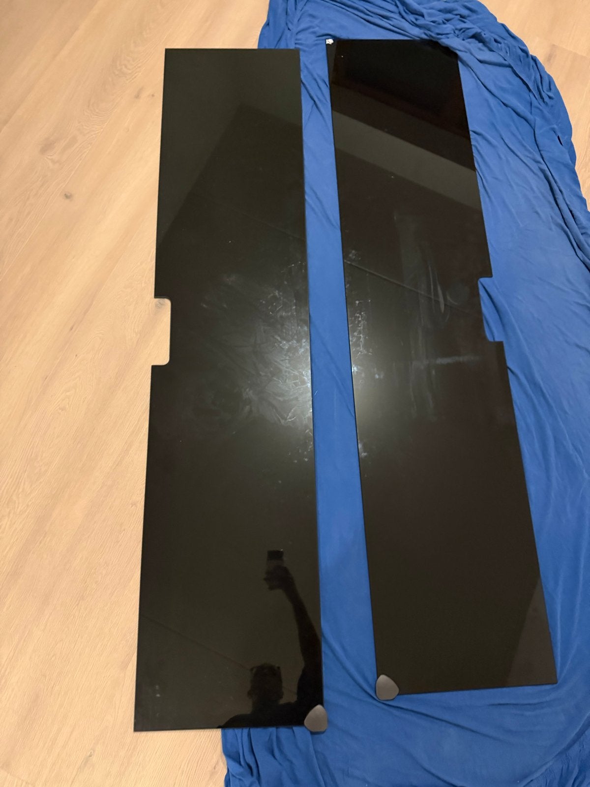 IKEA Besta TV meubel glasplaten (2 stuks) - Smoking glas, Ophalen, Zo goed als nieuw, Glas