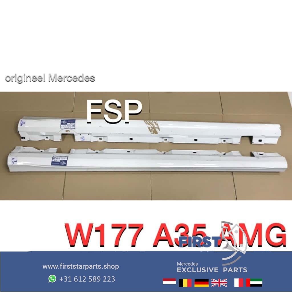 W177 AMG zijskirt sideskirt Mercedes AKlasse 2020 wit links, Gebruikt, -, Ophalen of Verzenden, Bumper