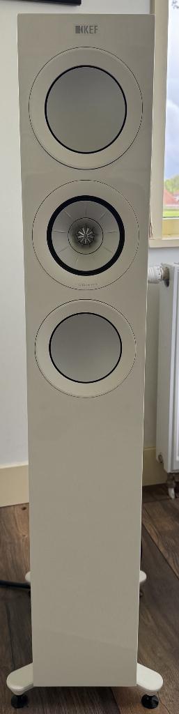 Kef R5 (geen meta) wit, Audio, Tv en Foto, Luidsprekers, Zo goed als nieuw, 120 watt of meer, Front, Rear of Stereo speakers, Ophalen