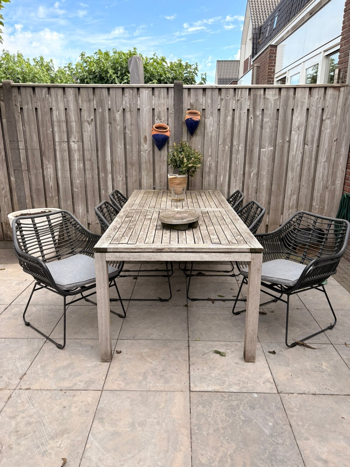 Tuinset dining, Ophalen, Gebruikt, 6 zitplaatsen, Teakhout