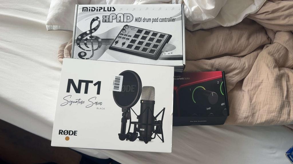 RODE NT1 + Midiplus Xpad + Scarlett interface, Ophalen of Verzenden, Zo goed als nieuw