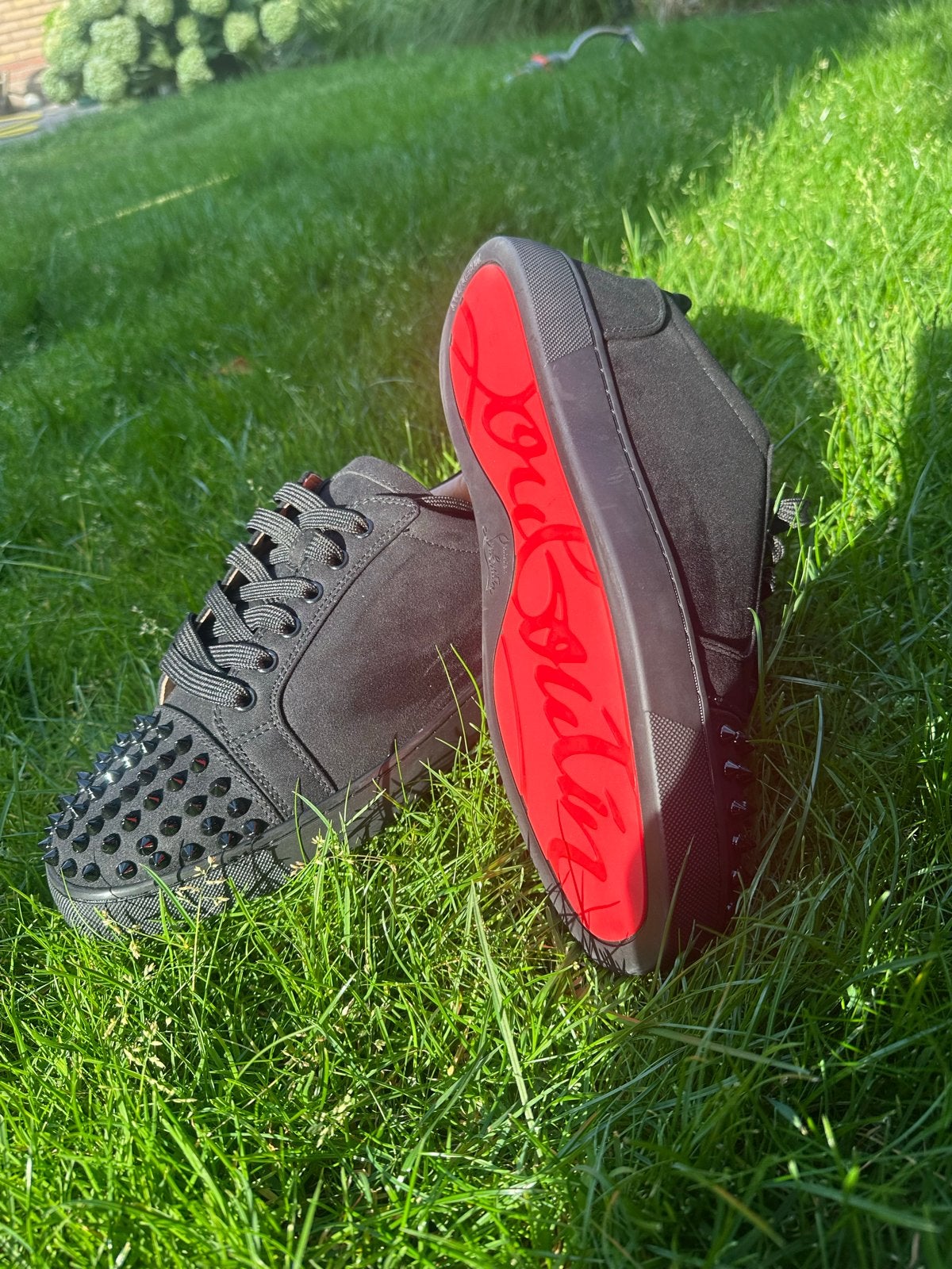 Christian Louboutin Sneakers Zwart Maat 42, Zwart, Ophalen of Verzenden, Sneakers of Gympen, Zo goed als nieuw